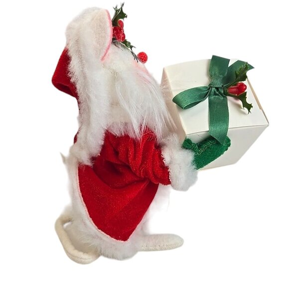Vtg Annalee‎ Mobilitee Santa Mouse w/Gift 1994 Made in USA 6" Rare - Picture 3 of 10